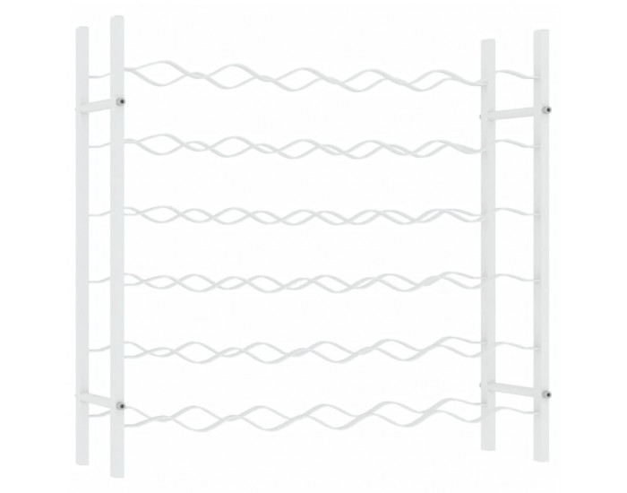 Sonata H Стойка за вино за 36 бутилки, бяла, метална