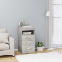 Sonata H Шкаф с чекмеджета бетонно сив 40x50x76 см инженерна дървесина - Гардероби
