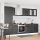 Sonata H Комплект кухненски шкафове от 8 части Kalmar, инженерно дърво