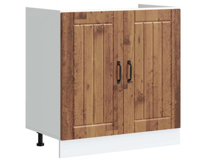 Sonata H Шкаф за мивка, Lucca, старо дърво, инженерно дърво