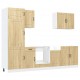 Sonata H Комплект кухненски шкафове от 7 части Kalmar, инженерно дърво