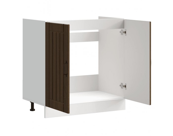 Sonata H Шкаф за мивка, Lucca, кафяв дъб, инженерно дърво