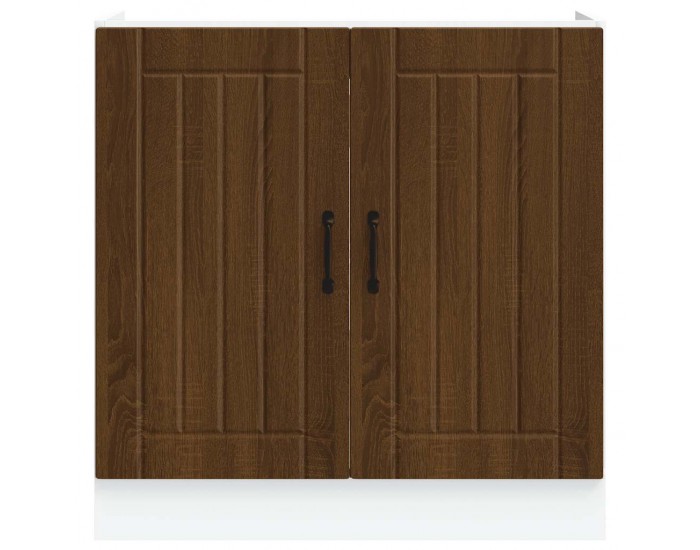 Sonata H Шкаф за мивка, Lucca, кафяв дъб, инженерно дърво