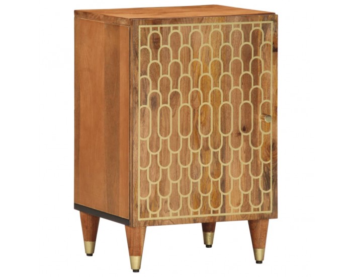 Sonata H Шкаф за баня 38x33x58 см масивно мангово дърво