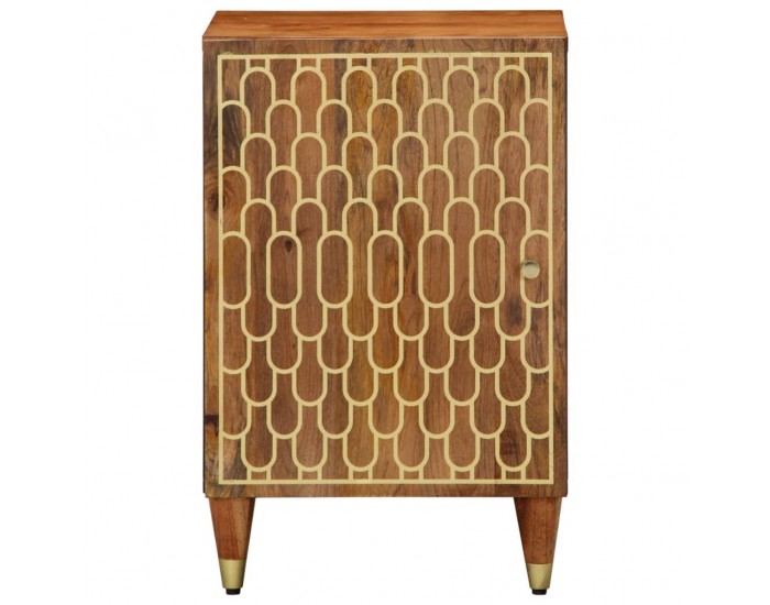 Sonata H Шкаф за баня 38x33x58 см масивно мангово дърво