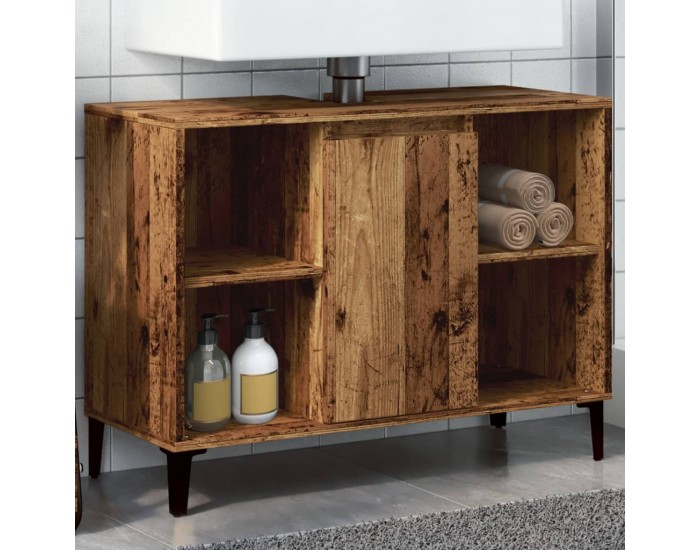 Sonata H Шкаф за мивка, старо дърво, 80x33x60 см, инженерно дърво