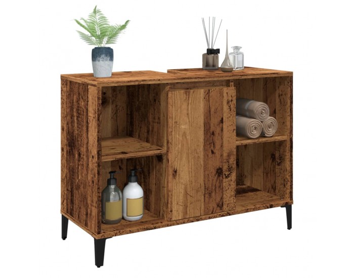 Sonata H Шкаф за мивка, старо дърво, 80x33x60 см, инженерно дърво