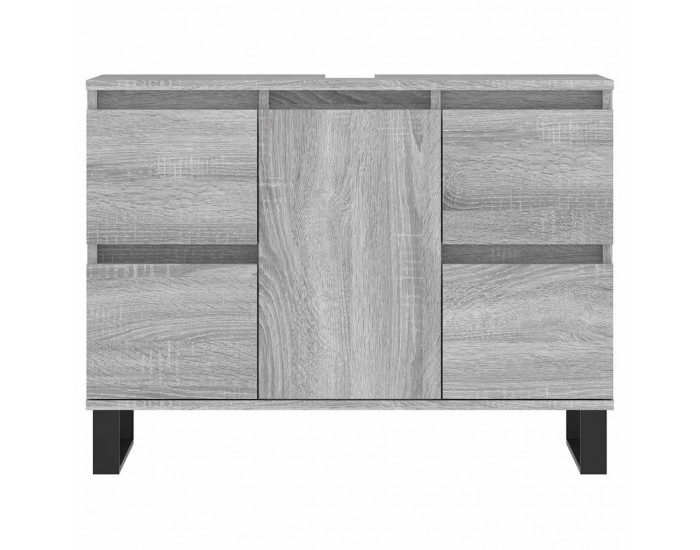 Sonata H Шкаф за баня, сив сонома, 80x33x60 см, инженерно дърво