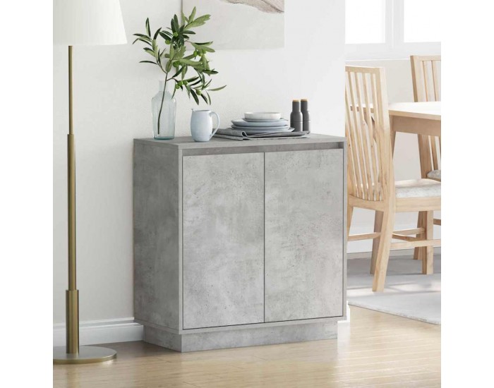 Sonata H Шкафче с рафт Циментено сиво 71 x 34.5 x 75 см Инженерно дърво