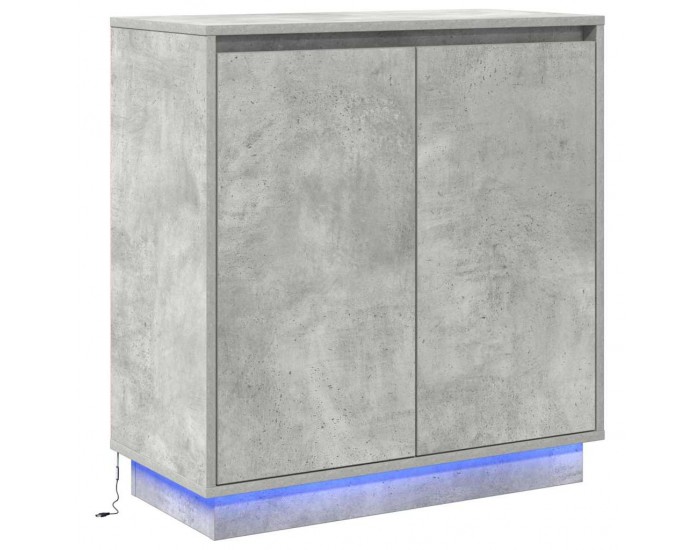 Sonata H Шкафче с рафт Циментено сиво 71 x 34.5 x 75 см Инженерно дърво