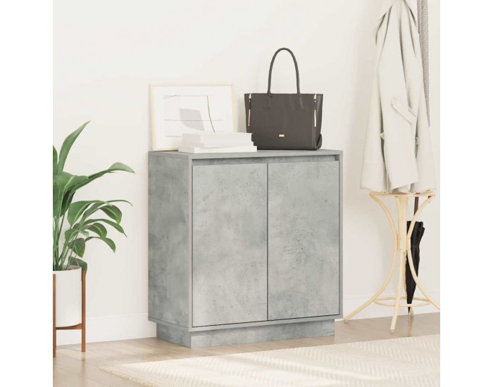 Sonata H Шкафче с рафт Циментено сиво 71 x 34.5 x 75 см Инженерно дърво