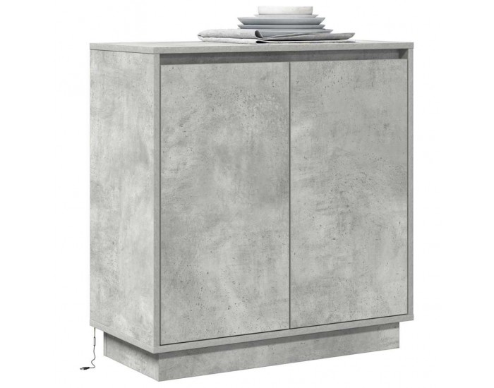 Sonata H Шкафче с рафт Циментено сиво 71 x 34.5 x 75 см Инженерно дърво