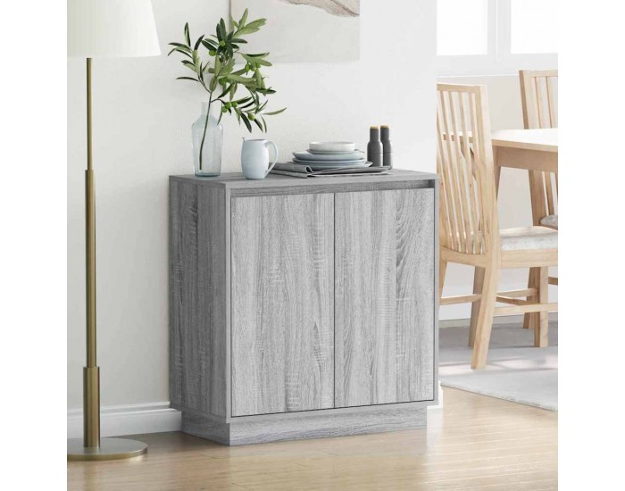Sonata H Шкафче с рафт Сив Сонома 71 x 34.5 x 75 см Инженерно дърво