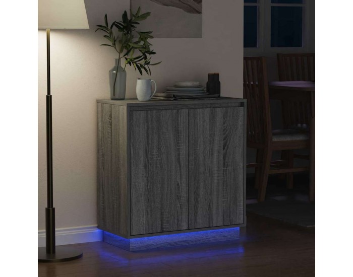 Sonata H Шкафче с рафт Сив Сонома 71 x 34.5 x 75 см Инженерно дърво