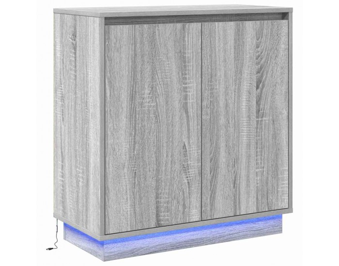 Sonata H Шкафче с рафт Сив Сонома 71 x 34.5 x 75 см Инженерно дърво