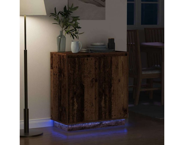 Sonata H Шкафче с рафт Старо дърво 71 x 34.5 x 75 см Инженерно дърво