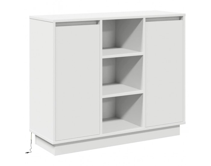 Sonata H Шкаф с рафт със съхранение Бяло 90 x 32 x 75 см Инженерно дърво