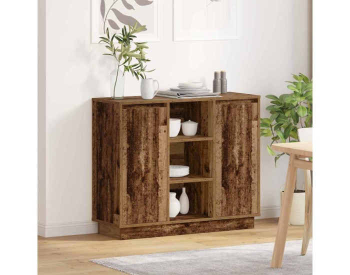 Sonata H Шкаф с рафт с врата Старо дърво 90 x 32 x 75 см Инженерно дърво