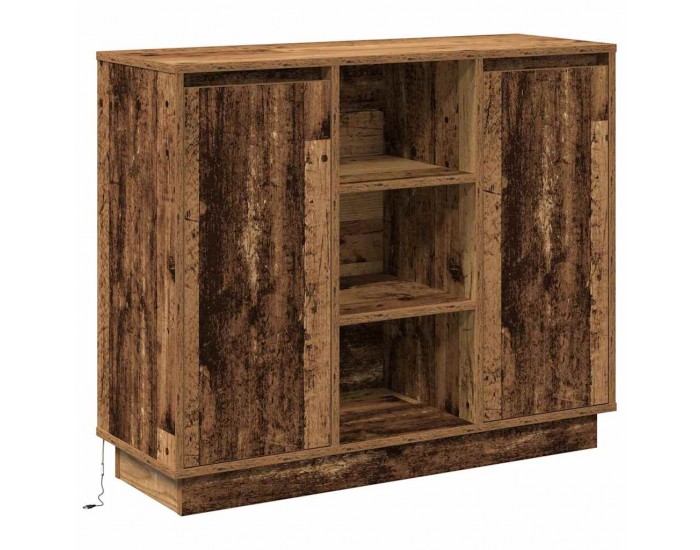 Sonata H Шкаф с рафт с врата Старо дърво 90 x 32 x 75 см Инженерно дърво