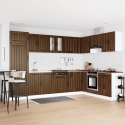 Sonata H Кухненски шкаф с врата Lucca 2 pcs Кафяво 80 x 46 x 81.5 см - Модулни кухни
