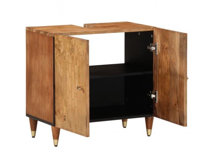 Sonata H Шкаф за баня 62x33x58 см масивно мангово дърво