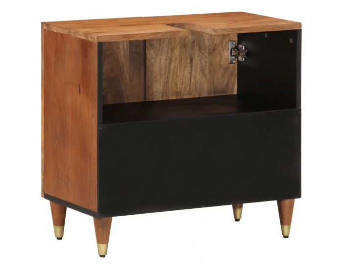 Sonata H Шкаф за баня 62x33x58 см масивно мангово дърво