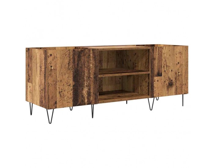 Sonata H Шкаф за грамофонни плочи с рафт Старо дърво 121 x 38 x 48 cm