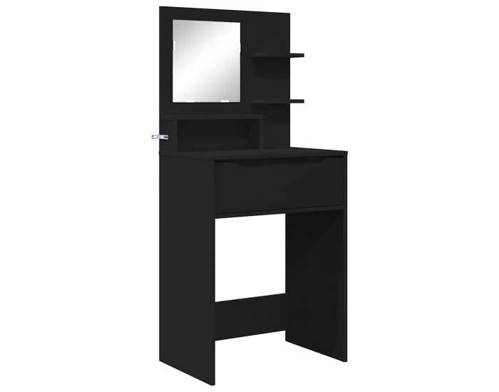 Sonata H Тоалетки за спалня Черно 80 x 39,6 x 135 см Инженерно дърво