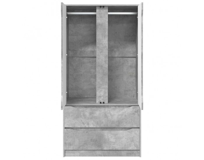 Sonata H Шкаф за баня Циментено сиво 79,5 x 49 x 156 см Инженерно дърво