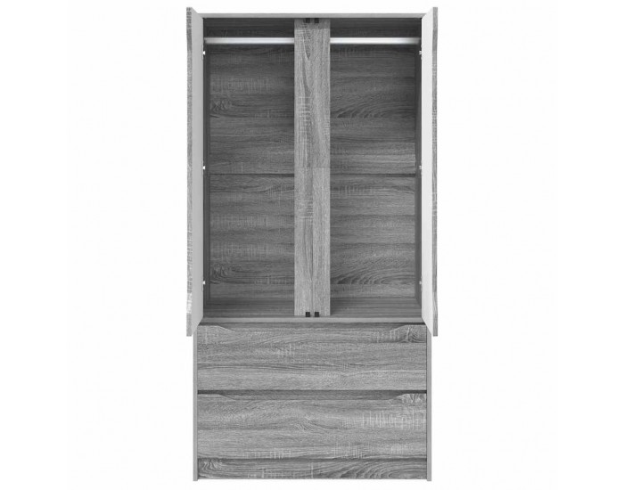 Sonata H Шкаф за баня Сив Сонома 79,5 x 49 x 156 см Инженерно дърво