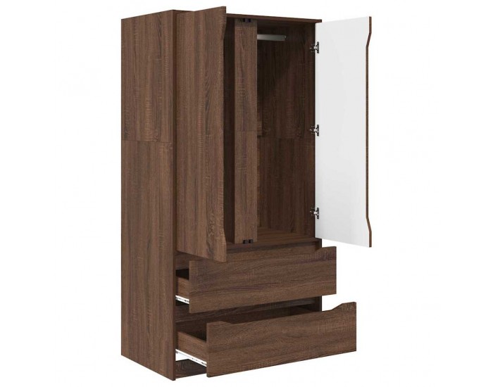 Sonata H Шкаф за баня Кафяв дъб 79,5 x 49 x 156 см Инженерно дърво