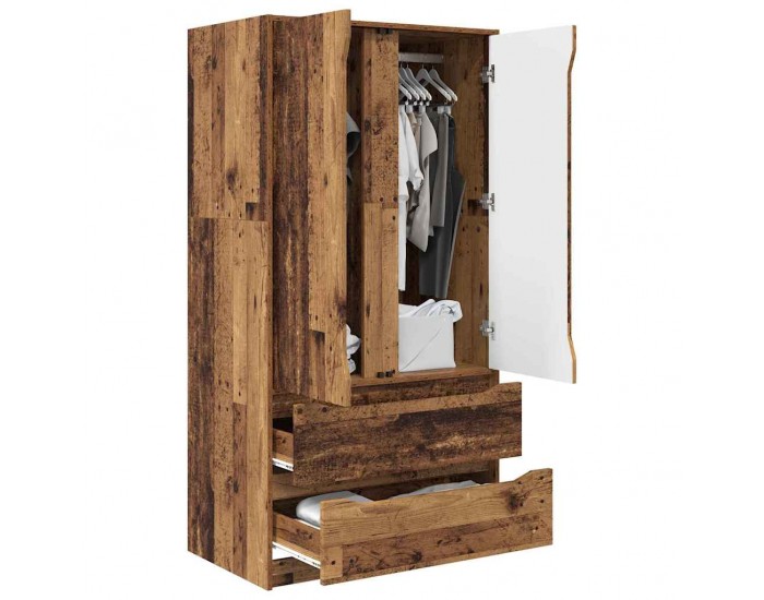 Sonata H Шкаф за баня Старо дърво 79,5 x 49 x 156 см Инженерно дърво