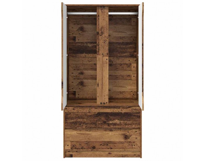 Sonata H Шкаф за баня Старо дърво 79,5 x 49 x 156 см Инженерно дърво