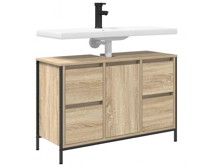 Sonata H Шкаф за мивка с чекмеджета Дъб Сонома 90x34,5x60 cm