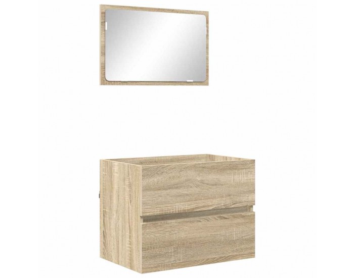 Sonata H Комплект мебели за баня с чекмедже Сонома дъб Инженерно дърво