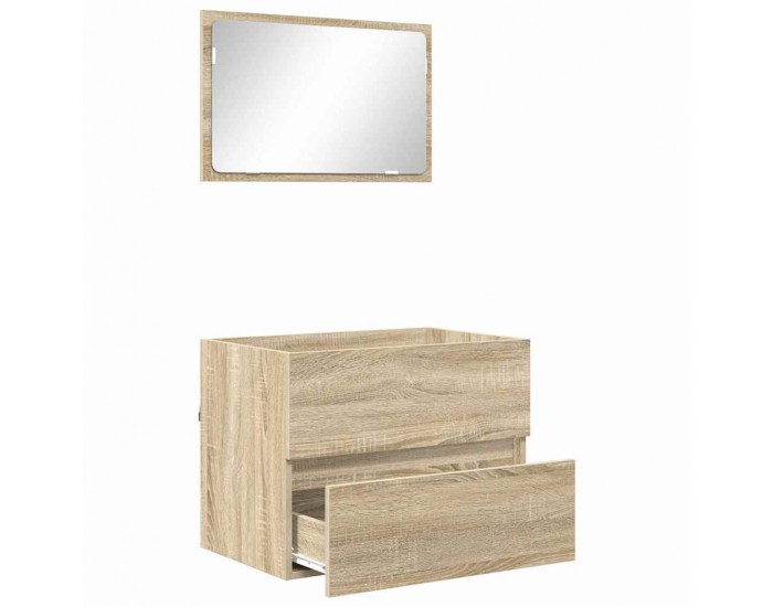 Sonata H Комплект мебели за баня с чекмедже Сонома дъб Инженерно дърво