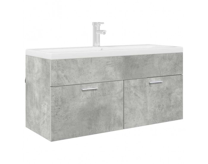 Sonata H Шкаф за мивка Циментено сиво 38,5 x 100 x 46 см Инженерно дърво