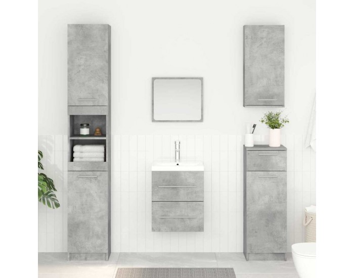 Sonata H Шкаф за мивка Циментено сиво 38,5 x 41 x 48 см Инженерно дърво