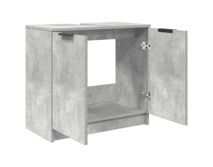 Sonata H Шкаф за баня Циментено сиво 64,5 x 33,5 x 59 см Инженерно дърво