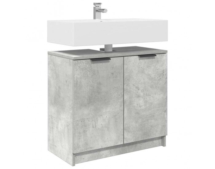 Sonata H Шкаф за баня Циментено сиво 64,5 x 33,5 x 59 см Инженерно дърво