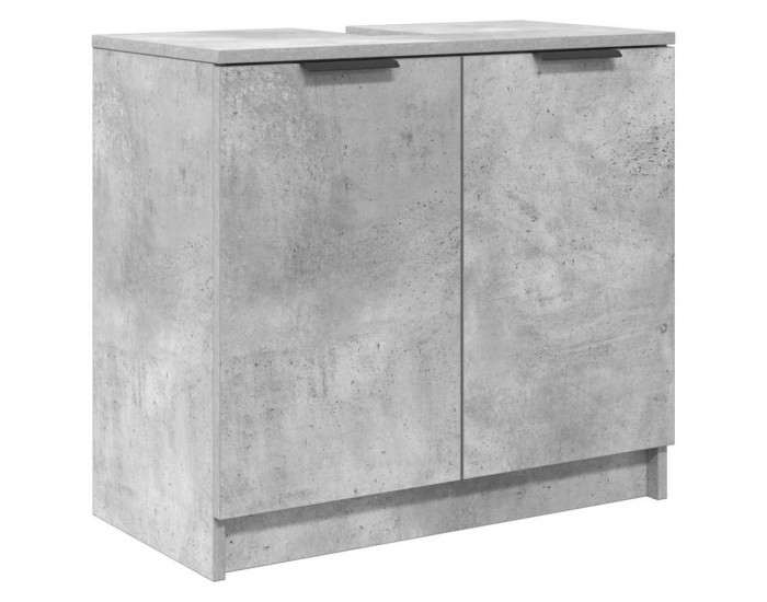 Sonata H Шкаф за баня Циментено сиво 64,5 x 33,5 x 59 см Инженерно дърво