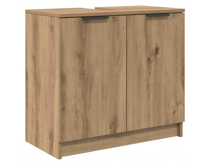 Sonata H Шкаф за баня с врата Дъб 64,5 x 33,5 x 59 см Инженерно дърво