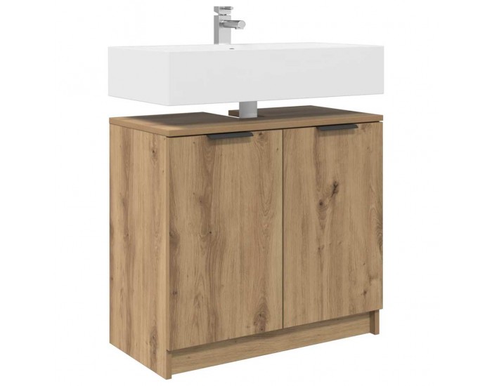 Sonata H Шкаф за баня с врата Дъб 64,5 x 33,5 x 59 см Инженерно дърво