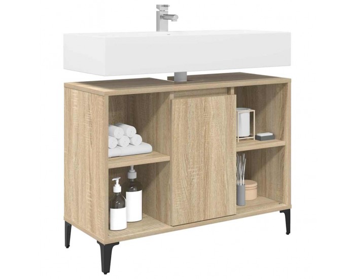Sonata H Шкаф за мивка с рафт със съхранение Сонома дъб 80 x 33 x 60 см