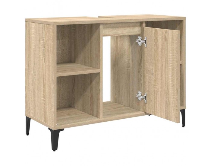 Sonata H Шкаф за мивка с рафт със съхранение Сонома дъб 80 x 33 x 60 см