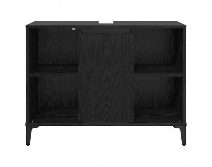 Sonata H Шкаф за мивка с рафт със съхранение Черния дъб 80 x 33 x 60 см