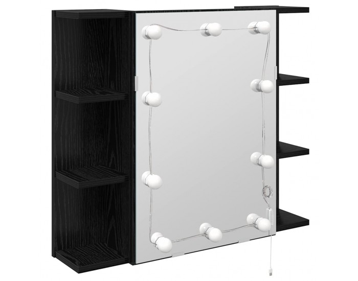 Sonata H Шкаф с огледало Черния дъб 70 x 16,5 x 60 см Инженерно дърво