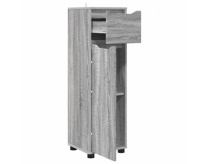 Sonata H Шкаф за баня Сив Сонома 30,5 x 30 x 101 см Инженерно дърво