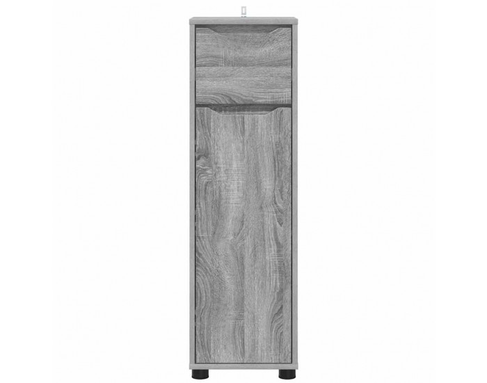 Sonata H Шкаф за баня Сив Сонома 30,5 x 30 x 101 см Инженерно дърво