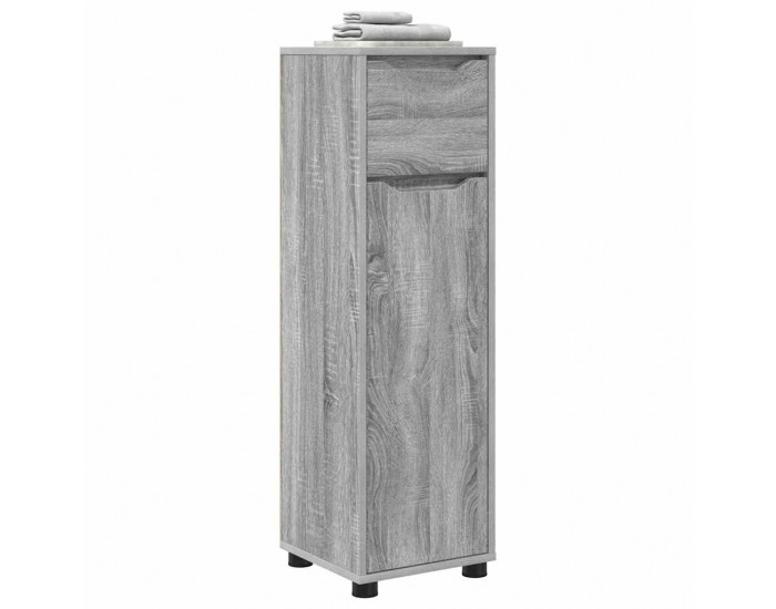 Sonata H Шкаф за баня Сив Сонома 30,5 x 30 x 101 см Инженерно дърво